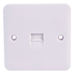 Schneider Electric GGBL7061 Lisse 1 Gang Telephone Socket White