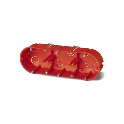 Puszka p/t 60 potrójna do karton-gipsu 0234-00 pomarańczowa Elektro-Plast