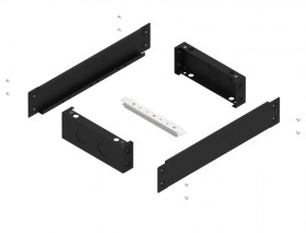 Cokół o wysokości 100 mm RAL9005 do obudów HXS400 o szerokości 2 (550) PH1 D4-W2 001336918