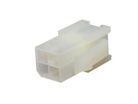 Obudowa złącza zagniatanego 4-pinowe 2-rzędowe raster: 4.2mm Molex Męski Montaż na panelu Mini-Fit 5558, 30490 Końcówki