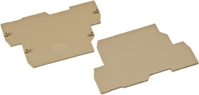 Ścianka koncowa Pokrywa końcowa RS PRO Bloki zaciskowe do montażu na szynie DIN