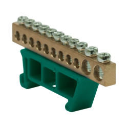 Listwa zaciskowa 9x10mm2 + 2x25mm2 zielona TH 35-11/25Z 48.526