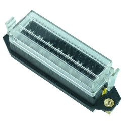 8 Way Standard Blade Fuse Holder Box - Underside Terminals