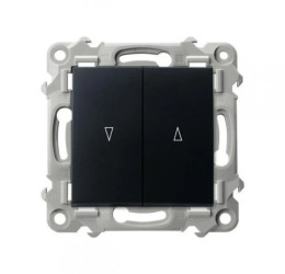 SZAFIR Łącznik żaluzjowy z blokadą mechaniczną czarny metalik ŁP-7ZB/m/33