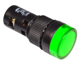 Kontrolka 16mm LED APT 230V zielona