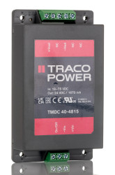 Przetwornica DC-DC, 40W, Uwe 18 → 75 V DC, Uwy 24V dc, Iwy 1.67A, TRACOPOWER