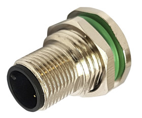 Złącze wielostykowe przemysłowe 4-pinowe M12 Montaż tylny Gniazdo Bulgin