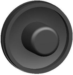 CONTA-CLIP KDS-VS-SR BK Wtyczka zamykająca termoplastyczny elastomer czarny 1 szt.