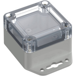 TruComponents 308046 Flanged box Polycarbonate (PC) Light grey