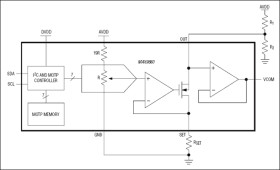 7-Bit, Programmable VCOM Reference with 30x OTP Memory