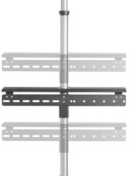 Floor/ceiling mount, for 1 monitor, 37 to 70 inch, up to 35 kg, VESA max. 600x400 mm, black/silver, ICA-TR32
