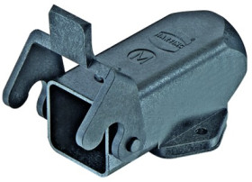 Surface mount housing, size 3A, PC, M20, straight, longitudinal bow locking, IP44/IP65/IP67, 19200030227