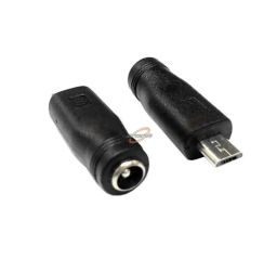 PRZEJŚCIE WTYK MIKRO USB - 2.1/5.5 GNIAZDO