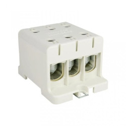 Blok rozdzielczy-odgałęźny 3-polowy AL/CU 3x95mm2 szary montaż płaski i na szynę TH WLZ35/3x95/s 48.396