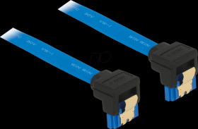 85094 SATA 6 GB/s socket, bottom angled &gt; SATA socket, bottom 10 cm bl