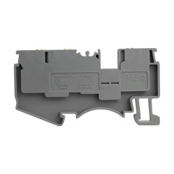 Złączka szynowa 4mm2 1P 3-przewodowa zacisk push-in szara DS4-TW-01P-11-00AH