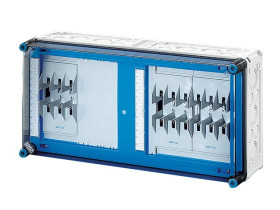 Skrzynka Mi z pod. bezp. mocy, IP 65, wlk. 4, szyny zb. 250 A, 3xNH 00, 125 A, 3-bieg. +PE+N Mi 6432 2000660