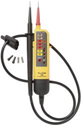 Dwubiegunowy tester napięcia Fluke T90 CAT II 690 V, CAT III 600 V Kalibracja (DAkkS)