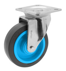 Koło samonastawne średnica kabla 125mm Płyta Guitel Hervieu 250kg wysokość całkowita 157mm