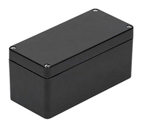 Obudowa PET szerokość zew. 120 mm długość zew. 122 mm wys. zew. 90 mm RS PRO IP66 Czarny