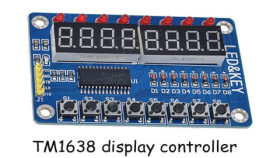 TM1638 Display / led / buttons board