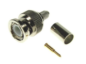 Wtyk BNC zaciskany na RG59 op/10