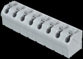 250-608 Terminal strip with operating push buttons, RM 7.5 mm, 17.5A, 8