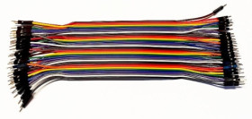 Zestaw kabli połączeniowych męsko - męskie 40szt, długość 18cm