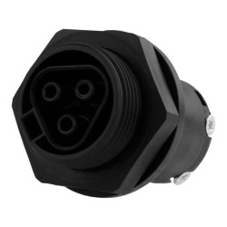 Gniazdo RST20l3 do zabudowy śrubowe M25 czarne Złącze wejścia zasilania RST 96.031.5053.1