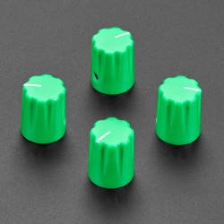 Green Micro Potentiometer Knob - 4 pack