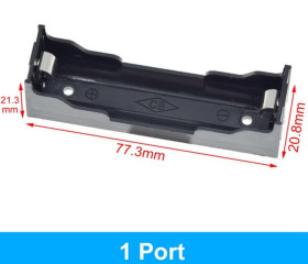 KOSZYK NA 1 AKUMULATOR 18650 (KOSZ-18650-1K)