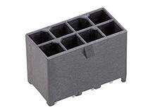 Listwa stykowa PCB 8-pinowe Mega-Fit raster: 5.7 mm Prosty 2-rzędowe Molex Otwór przelotowy600 V W osłonie