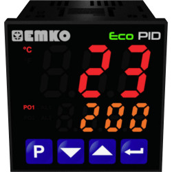 Emko ecoPID.4.6.1R.S.0 Temperature Controller Pt100/J/K/R/S Relay 90x48x48mm