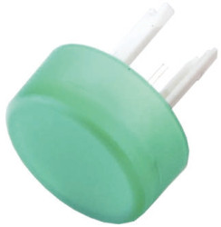Klosz lampek do przycisku kształt: Okrągły Zielony Soczewka EAO