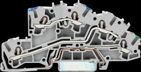 2003-7646 Installation floor clamp, 3-pole, Ø 0.25 - 4 mm