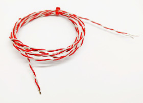 Termopara z odsłoniętym złączem K średnica 1/0.3mm długość 1m -75°C do +250°C Końcówka z gołym kablem RS PRO