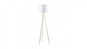 Lampa Podłogowa Cara Kolor Biały Metal/Tkanina, E27 Ip20 A4001-Gld Zuma Line