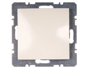 Berker/B.Kwadrat Zaślepka z elementem centralnym kremowa 10098982