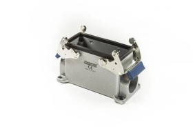 Przyłącze metalowe, puste, 16 pin, 16 A, boczne przyłączenie (montaż pow.), ręczne zamknięcia z rolką-metalowe T0-EBM16GD17