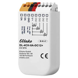 Eltako 33000019 LED Dimmer 4-Channel Recess-Mount Flush 12V-48V DT6