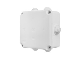 Puszka natynkowa 108x108x58 PK-2 6 dławików biała 0222-00 ELEKTRO-PLAST NASIELSK