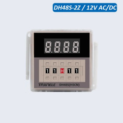 Przekaźnik czasowy cykliczny DH48S-2Z / 12V AC/DC