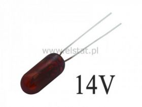 Żarówka 14V 50mA miniaturowa czerwona