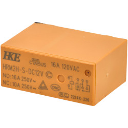 R-TECH 616306 RT14FW High Sensitivity PCB Power Relay, SPDT 12VDC 16A