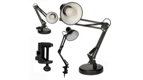 Lampka Biurkowa Piksel Klasyczna Regulowana Kreślarska E27 + Uchwyt Do Stołu...