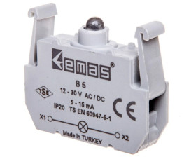 Element podświetlający do przycisków serii B, 12-30V AC/DC, bezbarwny T0-B5