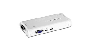 Przełącznik KVM TK-407K, 4-portowy USB 4 1, Trendnet DVI