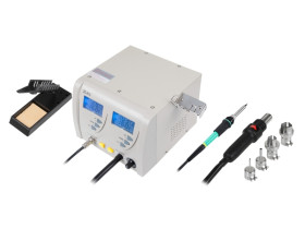 Stacja lutownicza SMD + zwykła kolba lutownicza, sterowanie...