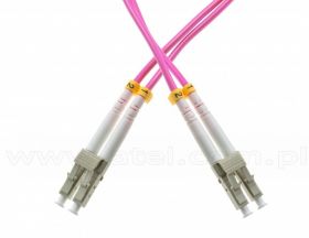 Patchcord LC/UPC-LC/UPC, MM, 50/125, dupleks, włókno OM4, 10 m
