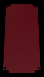 Mounting plate, hard paper, (L x W x H) 230 x 110 x 2 mm, natural, for M/T 242, EM/ET 242, 22001200